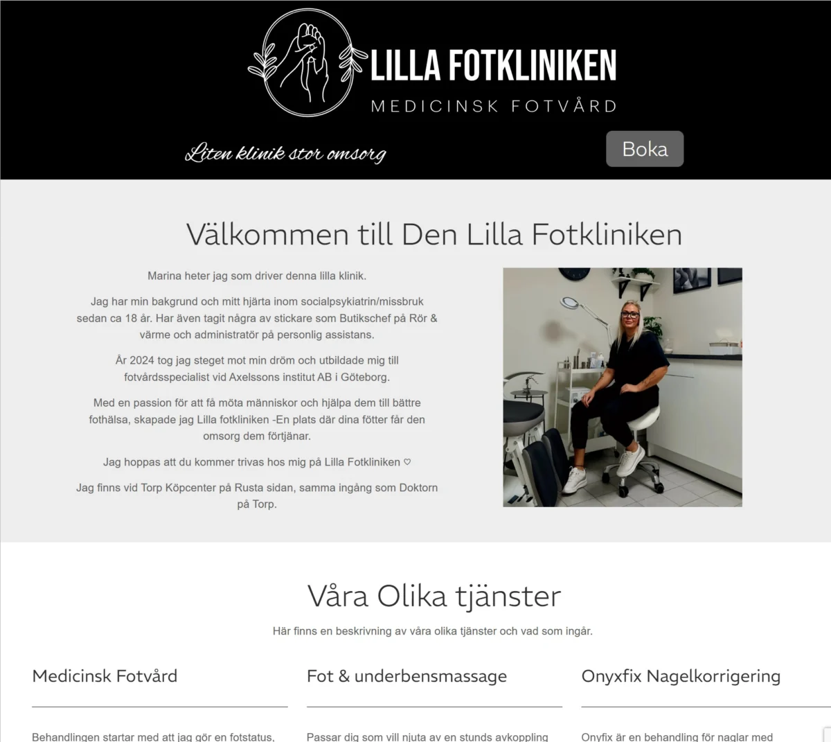 Denlillafotkliniken start